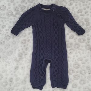Hope & Henry 3-6 mo. Cable Knit layette/romper